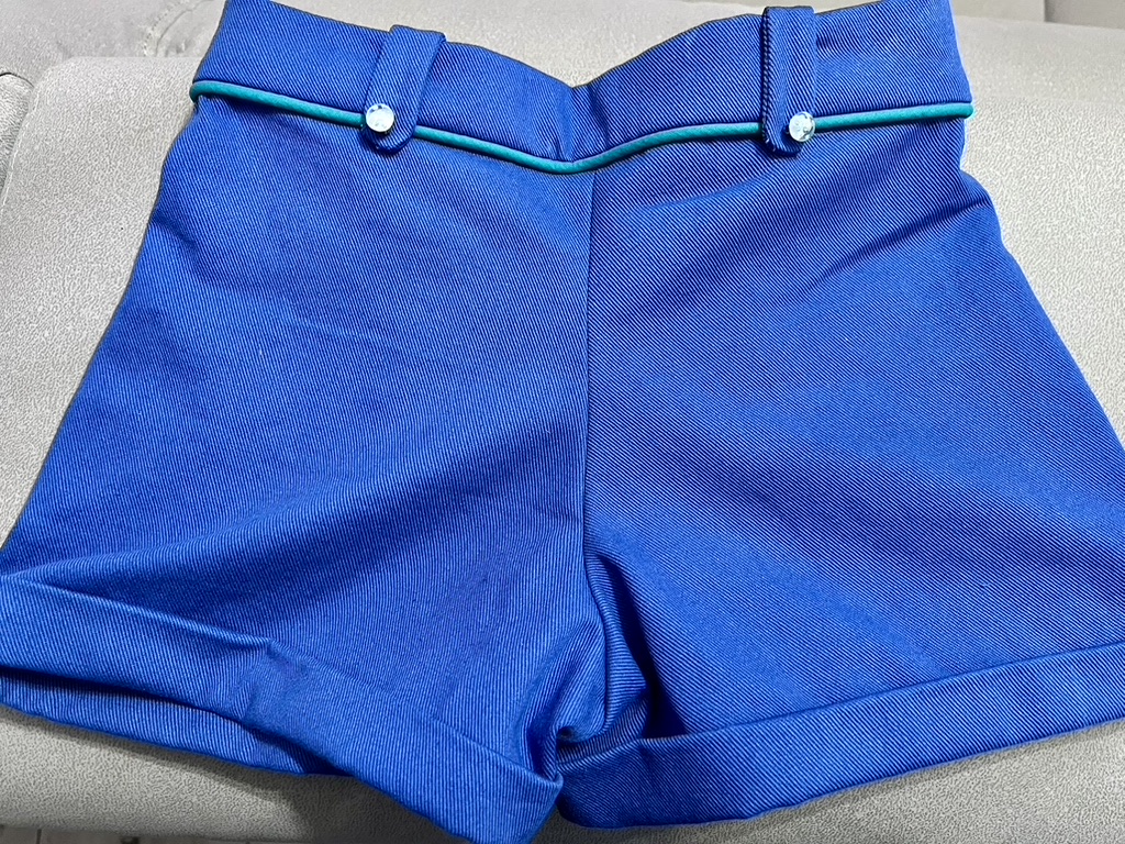 short ella bleu vue dos