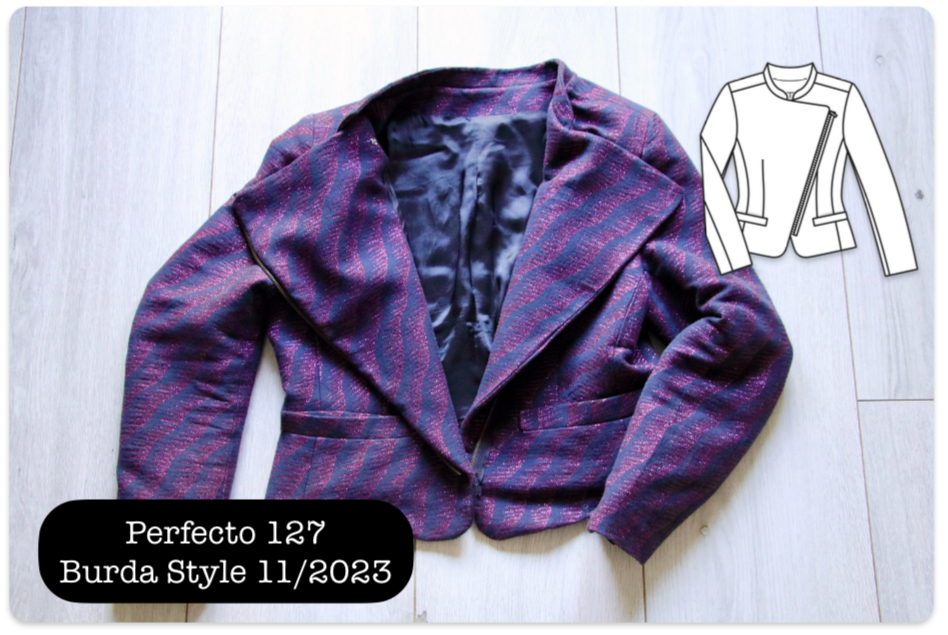 perfecto 127 burda style 11/2023 jacquard studio walkie talkie